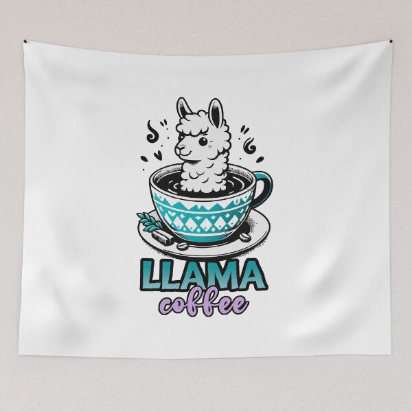 Item preview, LLAMA COFFEE designed and sold by Angry Swan Designs.