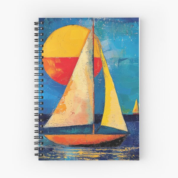 Item preview, Maritime sailboat moon sea nautical designed and sold by ArtHouseNiklas.