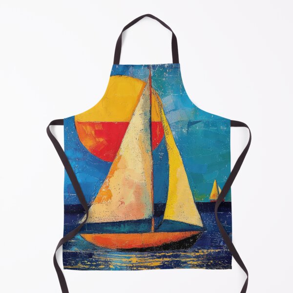 Item preview, Maritime sailboat moon sea nautical designed and sold by ArtHouseNiklas.