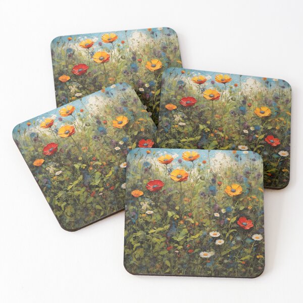 Item preview, Vibrant wildflower growth in meadow designed and sold by enhan.