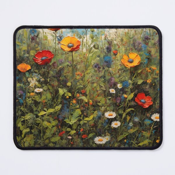 Item preview, Vibrant wildflower growth in meadow designed and sold by enhan.