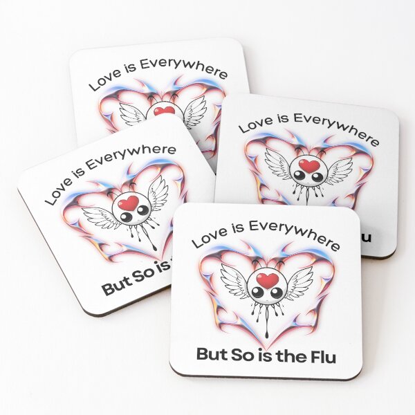 Item preview, Embrace Love, Not the Flu! designed and sold by ArchVibe.