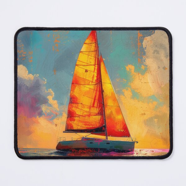Item preview, Sea Maritime Sailboat Moon Nautical designed and sold by ArtHouseNiklas.