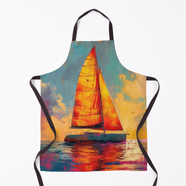 Item preview, Sea Maritime Sailboat Moon Nautical designed and sold by ArtHouseNiklas.