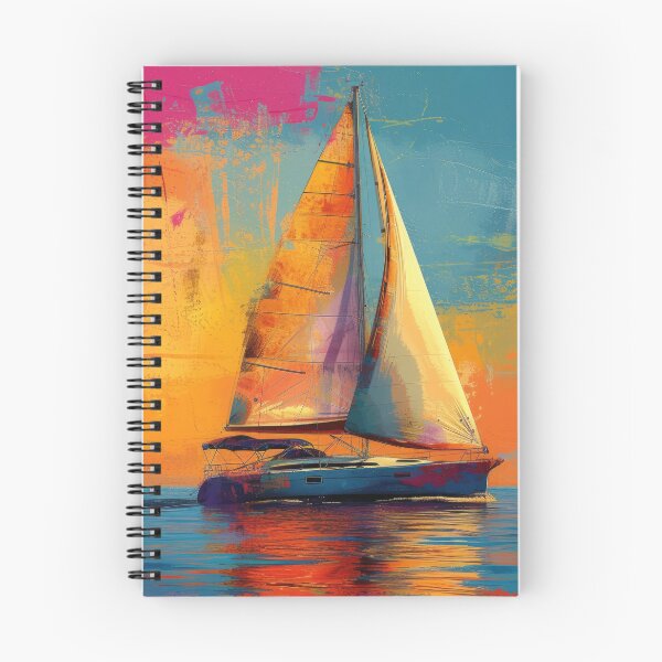 Item preview, Maritime sailboat moon sea nautical designed and sold by ArtHouseNiklas.