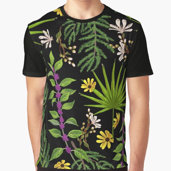Florida Native Plants Graphic T-Shirt