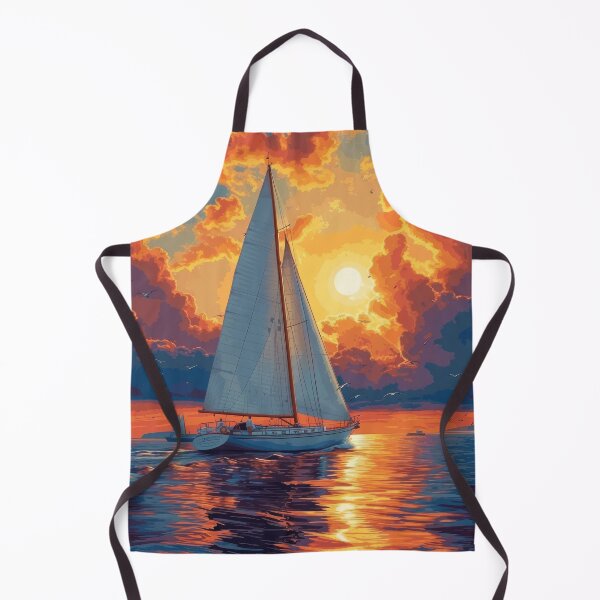 Item preview, Sailboat Moon Maritime Sea Nautical designed and sold by ArtHouseNiklas.
