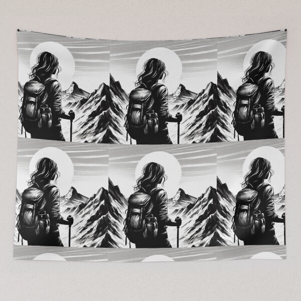 Item preview, Hiking Woman designed and sold by AdventureLoveG.