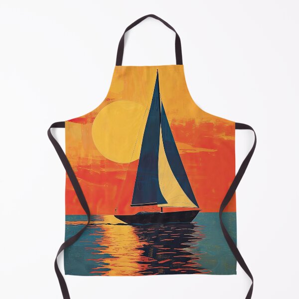 Item preview, Sea Maritime Sailboat Moon Nautical designed and sold by ArtHouseNiklas.