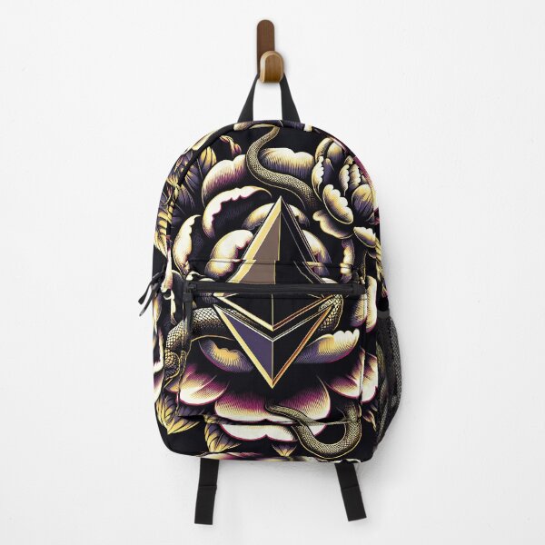 Item preview, ETH "Ethereal Serenity: Peonies and Serpents Enveloping Ethereum" designed and sold by zzz888.