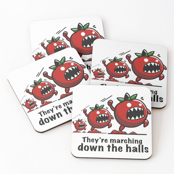Item preview, Marching Attack of the Killer Tomatoes designed and sold by ChunkByChunk.