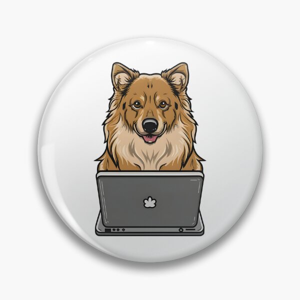 Item preview, German Shepard with laptop designed and sold by Blemenowo.
