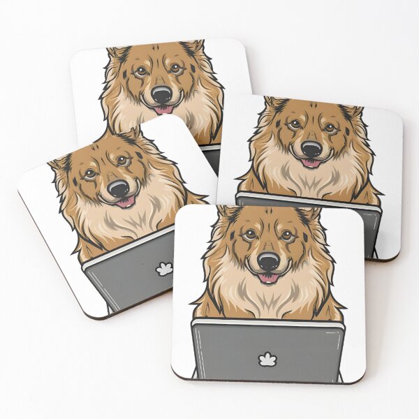Item preview, German Shepard with laptop designed and sold by Blemenowo.