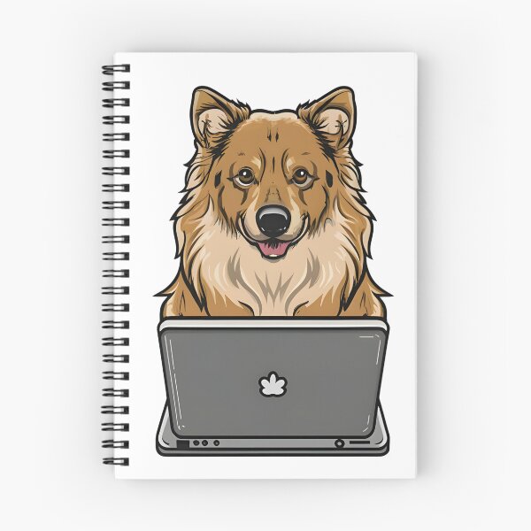 Item preview, German Shepard with laptop designed and sold by Blemenowo.