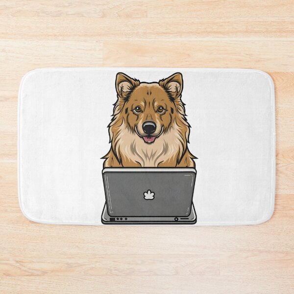 Item preview, German Shepard with laptop designed and sold by Blemenowo.
