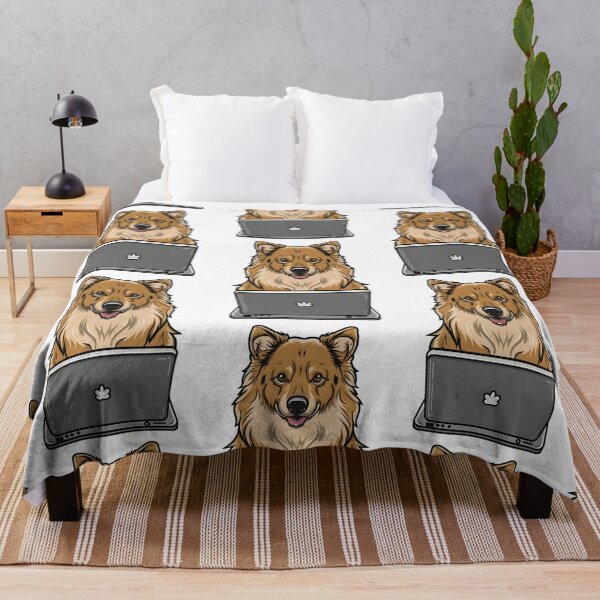 Item preview, German Shepard with laptop designed and sold by Blemenowo.