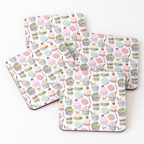 Item preview, Cupcake pattern with pistachio and chocolate designed and sold by Sandra Brezina.