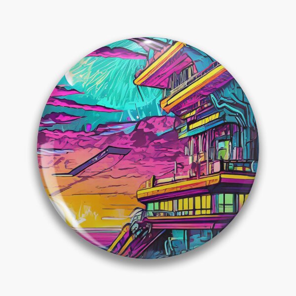Item preview, 80s Neon Building designed and sold by NinjaRat.