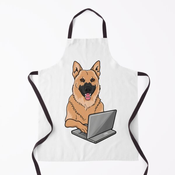 Item preview, German Shepard with laptop designed and sold by Blemenowo.
