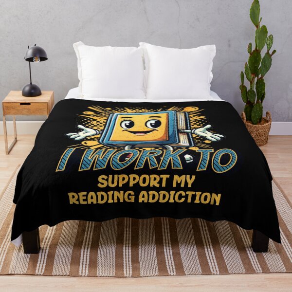 Item preview, I Work To Support My Book Addiction designed and sold by RockBeeDesigns.