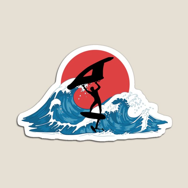Item preview, wingfoiling waves- funny wing foil design great gift for wing surfer - wing foiling lovers designed and sold by nubiguru.