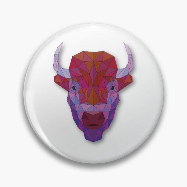 Item preview, Bison: Geometric Head Art designed and sold by ColorfulForest.