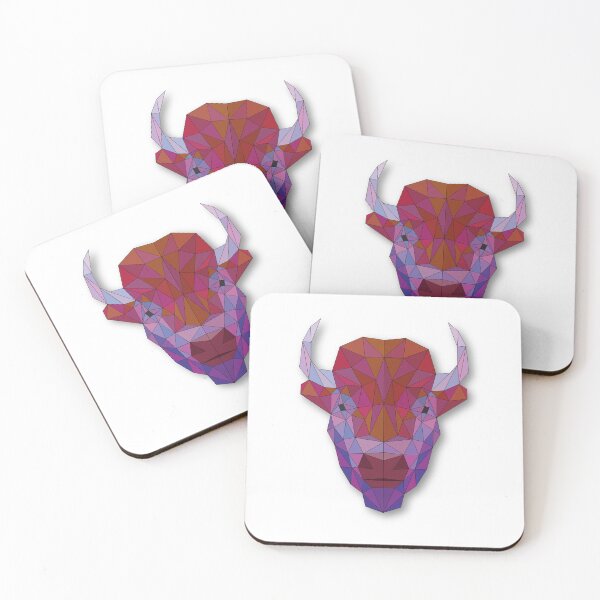 Item preview, Bison: Geometric Head Art designed and sold by ColorfulForest.