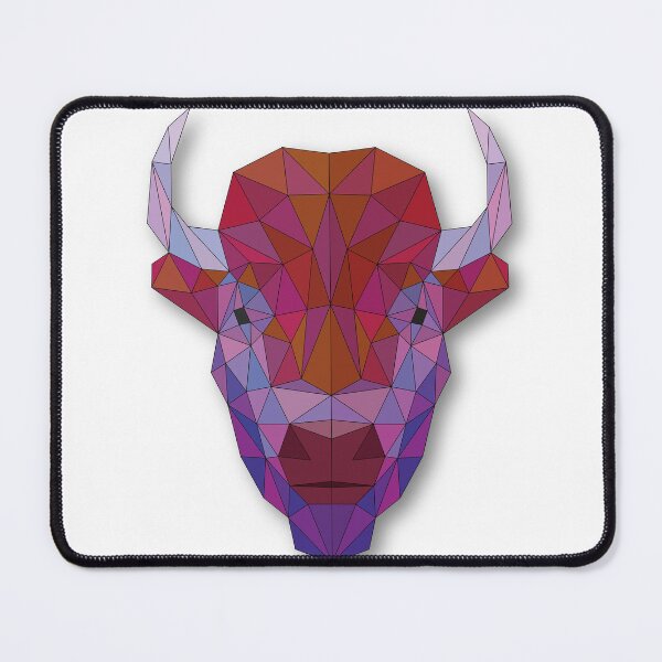 Item preview, Bison: Geometric Head Art designed and sold by ColorfulForest.