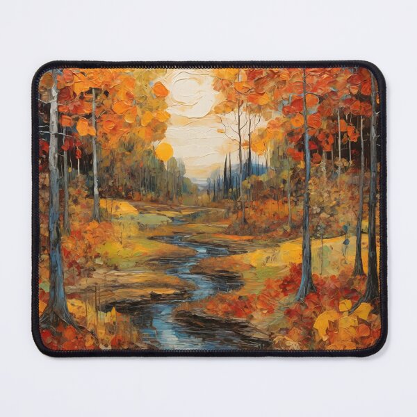 Item preview, Autumn nature landscape of colorful forest in interior designed and sold by enhan.