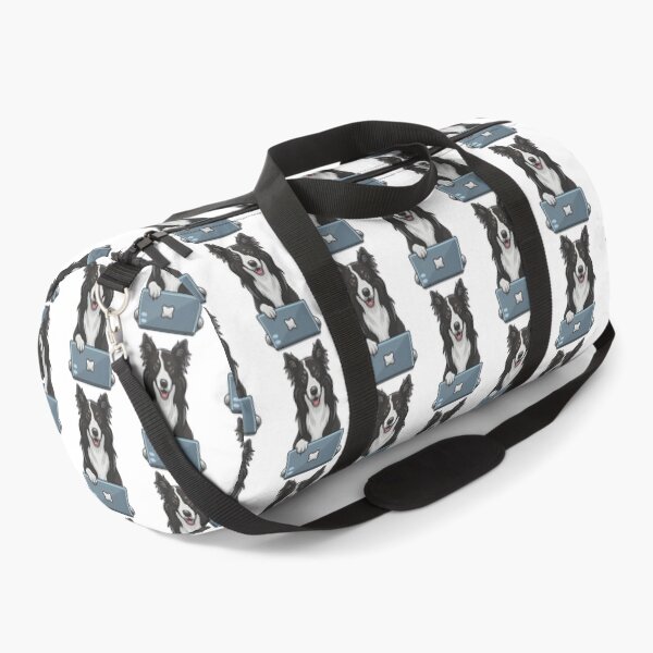 Item preview, Border Collie with laptop designed and sold by Blemenowo.