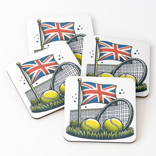 Artikelvorschau, Britisches Tennis entworfen und verkauft von Angry Swan Designs.