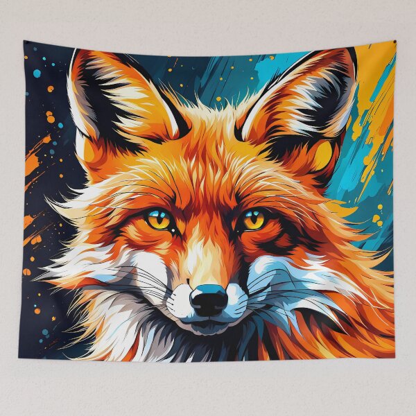 Aperçu de l'œuvre Portrait de renard, art généré par Ai créée et vendue par ACC .
