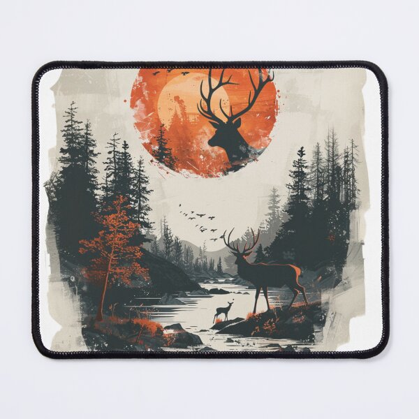 Item preview, deer, digital art design designed and sold by Panom Suavichien.