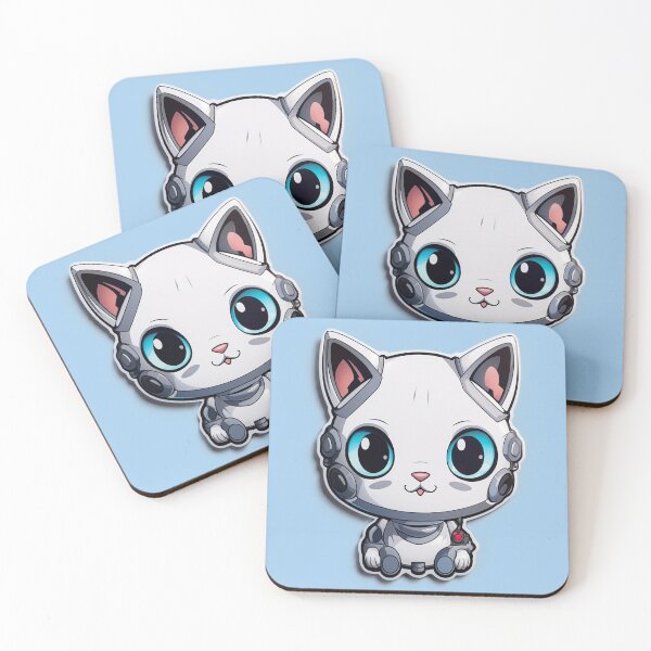 Item preview, Robot Cat Sticker. designed and sold by SUB Q.