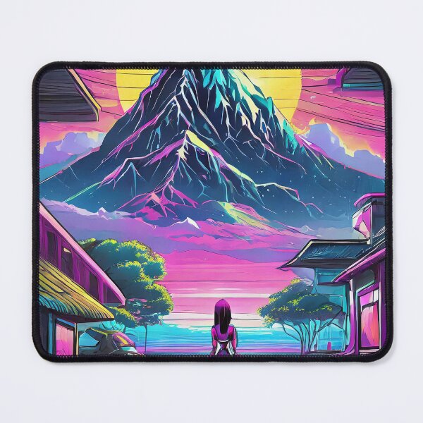 Item preview, 80s Neon Building with Woman designed and sold by NinjaRat.