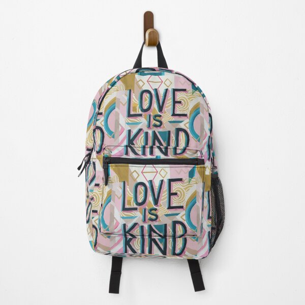 Item preview, Love is Kind: Contemporary Abstract Typography Art with Metallic Accents designed and sold by HahaHandlesHub.