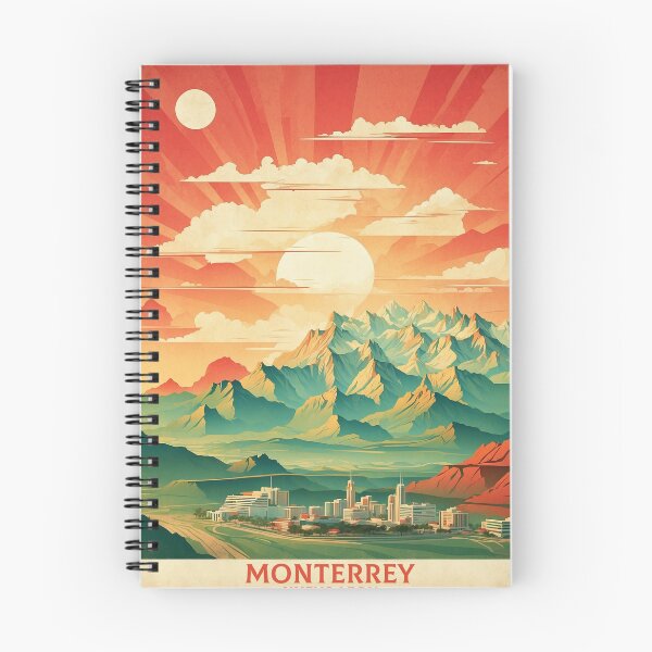Item preview, Monterrey Nuevo Leon Sunset Mexico Vintage Poster Tourism designed and sold by TravelersGems.