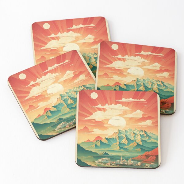 Item preview, Monterrey Nuevo Leon Sunset Mexico Vintage Poster Tourism designed and sold by TravelersGems.
