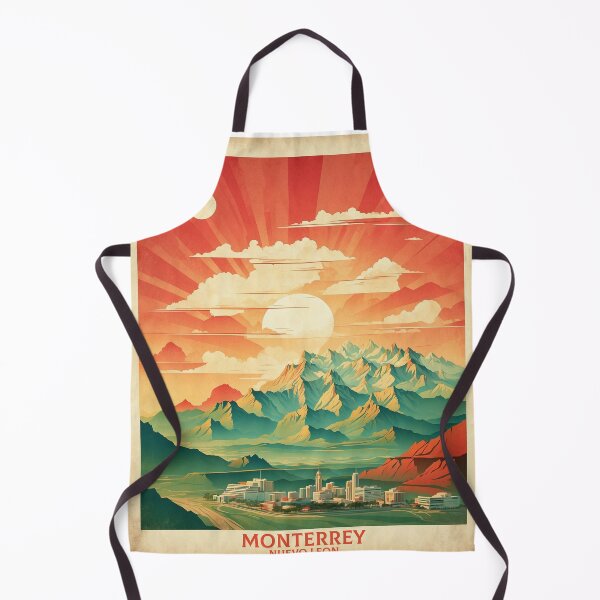 Item preview, Monterrey Nuevo Leon Sunset Mexico Vintage Poster Tourism designed and sold by TravelersGems.