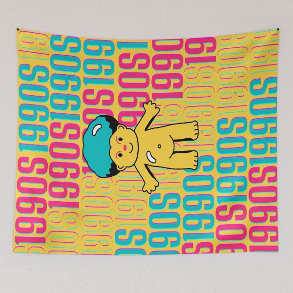 Item preview, 1990s retro design 25 - OG Yellow Background designed and sold by PunjabanJatti.