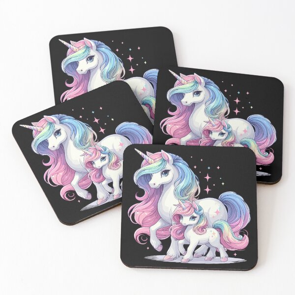 Item preview, Unicorn Mom and Daughter designed and sold by Kawaii-n-Spice.