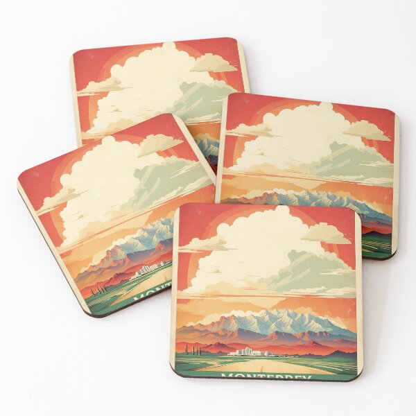 Item preview, Monterrey Nuevo Leon Sunset Mexico Vintage Poster Tourism 3 designed and sold by TravelersGems.