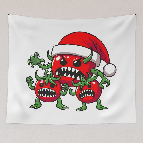 Item preview, Attack of the Killer Tomatoes Christmas designed and sold by ChunkByChunk.