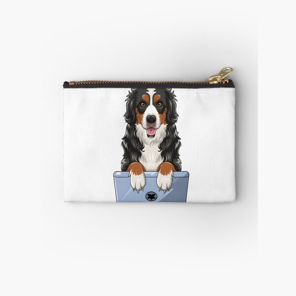 Item preview, Bernese Mountain Dog with laptop designed and sold by Blemenowo.