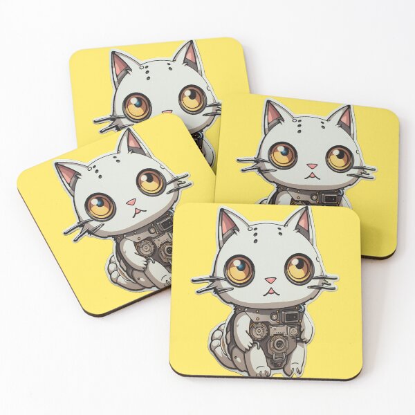 Item preview, Robot Cat Sticker. designed and sold by SUB Q.