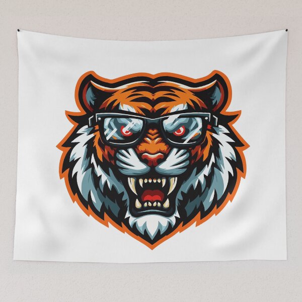 Item preview, Angry Tiger Gamer Logo designed and sold by StellarValor.