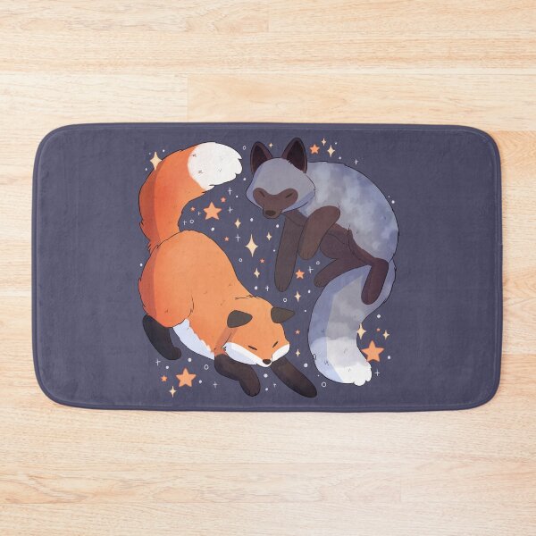 Item preview, Cute red fox and silver fox  designed and sold by YaraCuteArt.