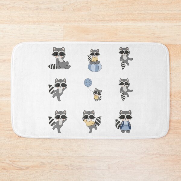 Item preview, raccoon playing happily and posing for the camera designed and sold by huape.