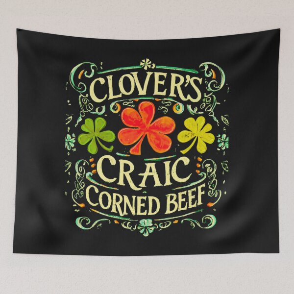 Item preview, Clover's Craic and Corned Beef designed and sold by DrakeIreland.