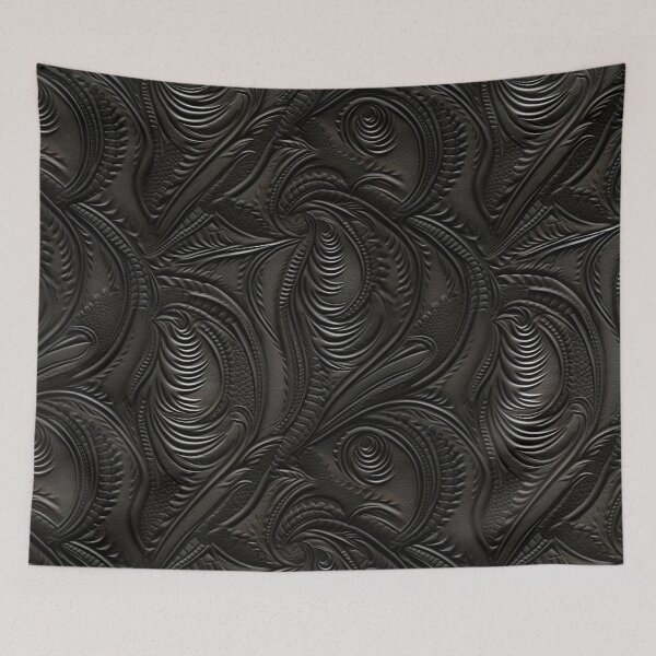 Item preview, Black Leather Design designed and sold by ArtsyWishy.